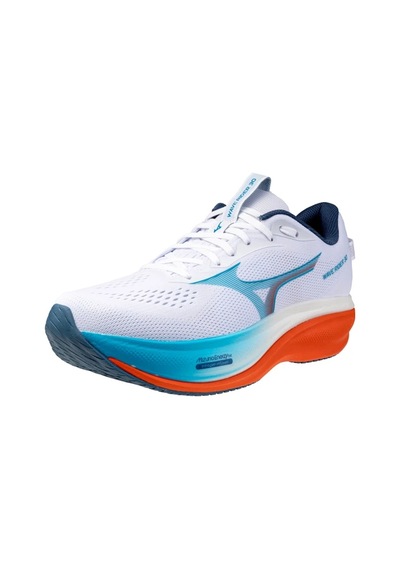 Mizuno Wave Rider 30 Erkek Koşu Ayakkabısı Beyaz / Turuncu Çok Renkli