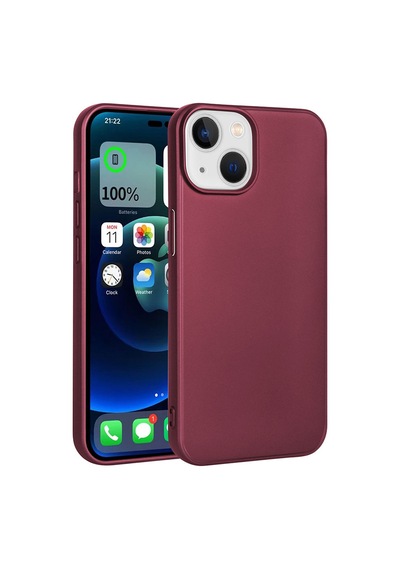 Zore İphone 15 Uyumlu Ogaa Premier Silikon Kılıf-mürdüm