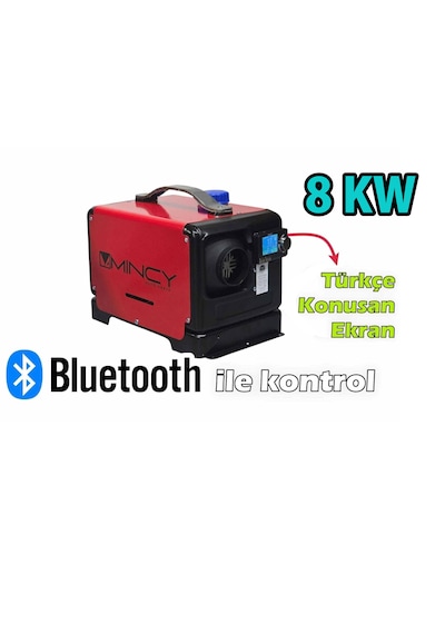 Mincy 8kw Evolation Çanta Tip Webasto 12/24/220v Bluetooth Türkçe Ekran