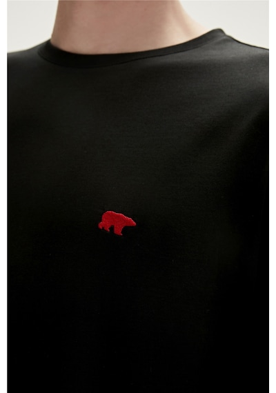 Bad Bear Birthday Oversize T-shirt Siyah Basic Erkek Tişört Siyah