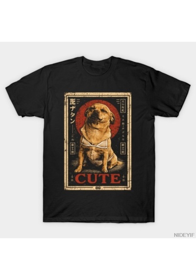 Flood Of Style Japon Vintage Sanatı Anime Chihuahua Posteri Sevimli Meme Köpek Tişörtü Erkekler Ve Kadınlar Çok Renkli