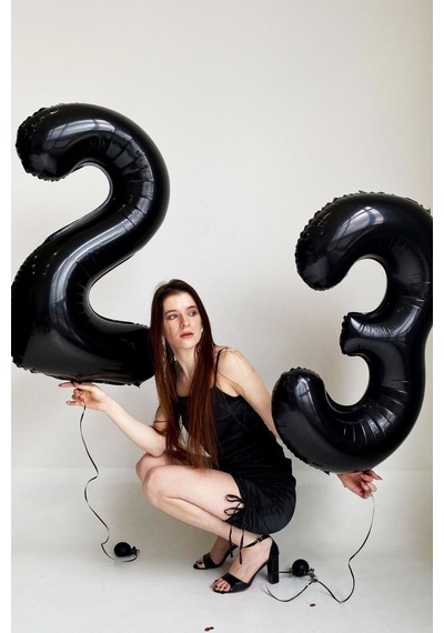 Beysüs Siyah 23 Rakam Folyo Balon Siyah