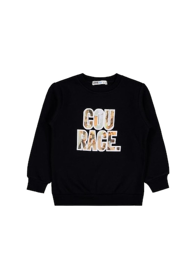 Civil Boys Cou Race Baskılı 2-5 Yaş Sweatshirt Siyah