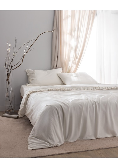 Madame Coco Perline Family Size %100 Pamuk Nakışlı Nevresim Takımı - Ekru/bej 8684427140482 Çok Renkli