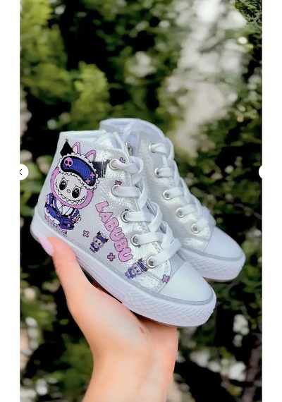 Nese Shoes Karakter Baskılı Kız Çocuk Spor Ayakkabısı Sneaker Beyaz Vakko