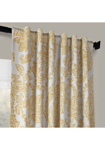 Boch-kc16072c-108 Karartma Perdesi 1 Panel , 50 X 108, Çay Zamanı Sarı Altın
