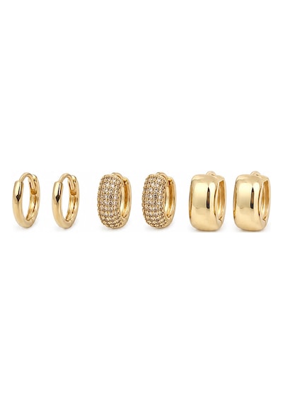 Çelik 6lı Küpe Seti Gold 47563518