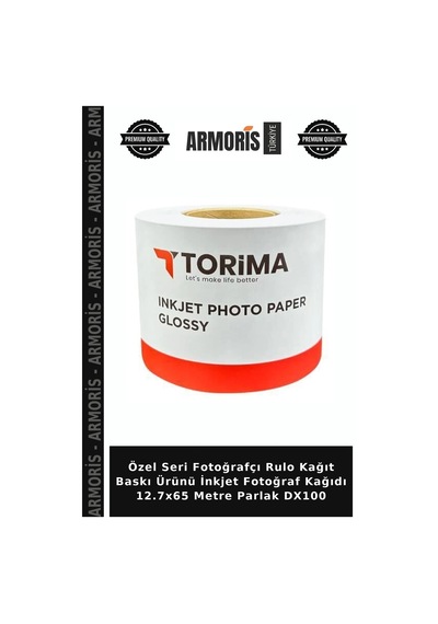 Özel Seri Fotoğrafçı Rulo Kağıt Baskı Ürünü İnkjet Fotoğraf Kağıdı 12.7x65 Metre Parlak Dx100