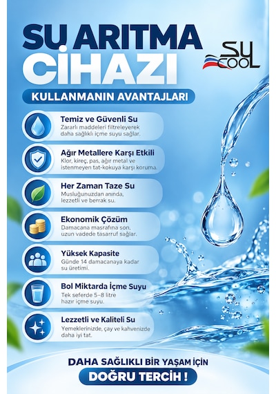 Sucool 10 Aşamalı Lg Membranlı Çelik Tanklı Su Arıtma Cihazı 1