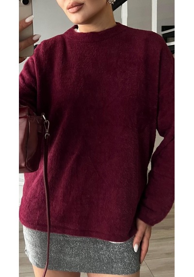 Bordo Sakallı Basic Kazak Bordo