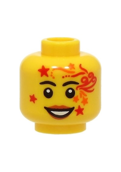 Minifigür Parçaları: Kafa: 3626pb3319