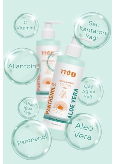 X Aloe Vera Losyon Güneş Sonrası Bakım, Nemlendirici, Ferahlatıcı, Yatıştırıcı 200 Ml