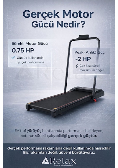 Relax Bluetoothlu Uzaktan Kumandalı Portatif Yürüme Ve Koşu Bandı Siyah