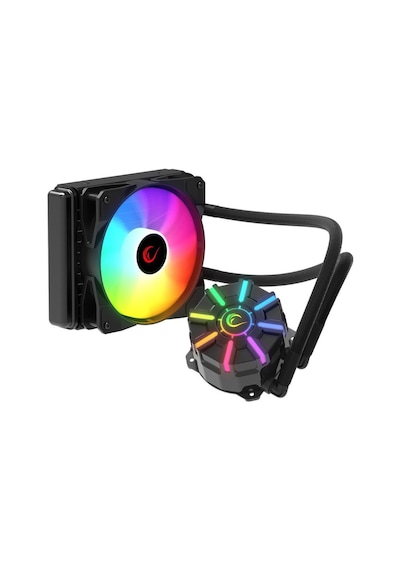 Rampage Helıos C1 Siyah 68cfm 1800rpm Rainbow Amd Am5/ıntel Lga1700 120mm Sıvı Soğutmalı Cpu Fan