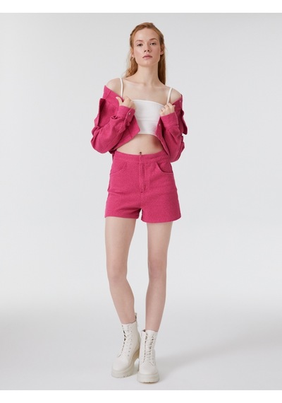 Regular Fit Kadın Şort Pembe