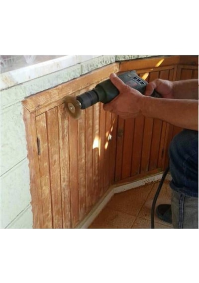 Çanak Çelik Saçaklı Tel Fırça Seti Daire Çanak Silindir