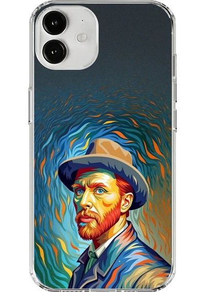 Apple Uyumlu iPhone 12 Şeffaf Kılıf Vincent Van Gogh Tasarımlı