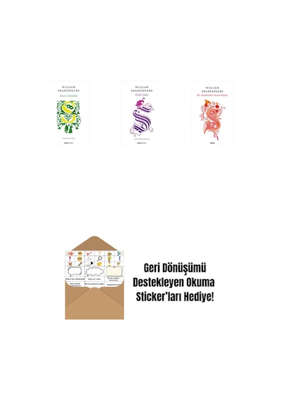 Kuru Gürültü + Venedik Taciri + Fırtına Ciltli + Okuma Sticker'ları