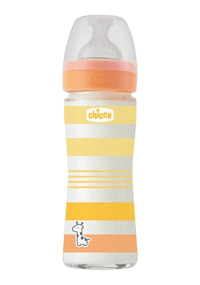 Chicco Wellbeing Yavaş Akış Gri Cam Biberon 240 Ml 0+ Ay CHI-2872130000