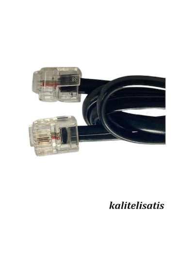 3 Metre Adsl Modem Telefon Hat Kablosu Rj11 50 Adet