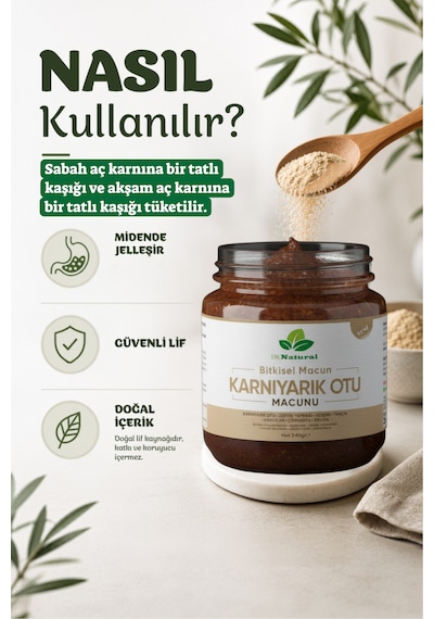 Karnıyarık Otu Tozu Macunu Bitki Karışımlı Probiyotik Macun