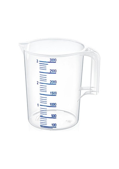 3 Litre Multi Ölçü Kabı Şeffaf