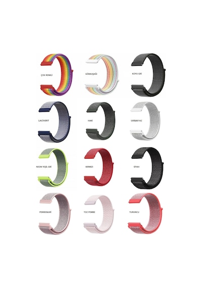 Huawei Watch Gt3 Elegant 42Mm Spor Kumaş Desenli Kordon (534136216)