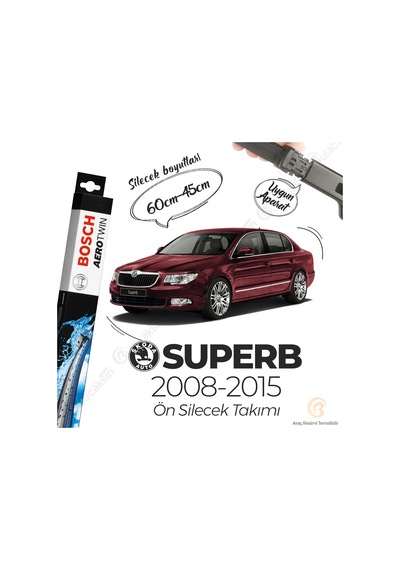 Skoda Superb Muz Silecek Takımı 2008-2015 Bosch Aerotwin