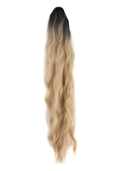 Tokalı Protein Fiber Sentetik At Kuyruğu / Koyu Bal Köpüğü Platin Ombre - Rxlu-898538 Çok Renkli