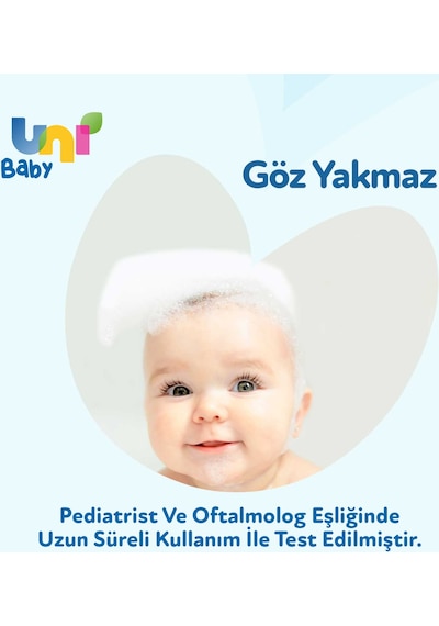 Uni Baby Bebek Saç ve Vücut Şampuanı 3 x 700 ML