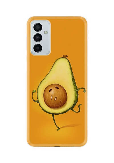 Samsung Samsung Galaxy Uyumlu A04s Kılıf Resimli Desenli Silikon Platinium Series Dance Avokado 1878