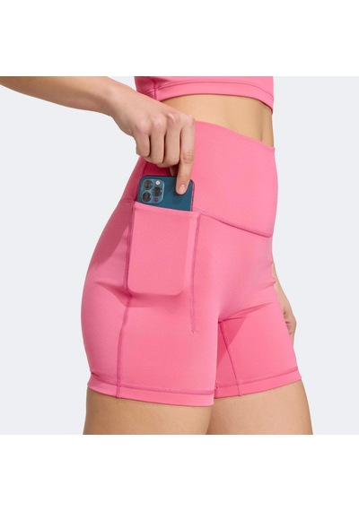 Adidas Studio All Me Booty Kadın Pembe Kısa Tayt Kx3142