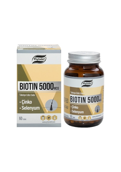 Phytodef Biotin 5000 Mcg 3 x 60 Tablet