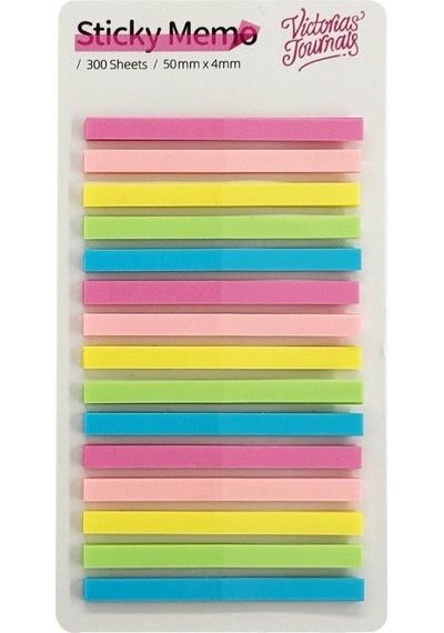 Yapışkanlı Şerit 4.4x0,4 Cm 15 Renk X 20 Yaprak