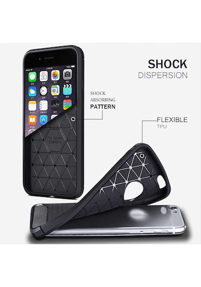 Apple Uyumlu iPhone 7 Plus Kılıf Zore Room Silikon Kapak Siyah