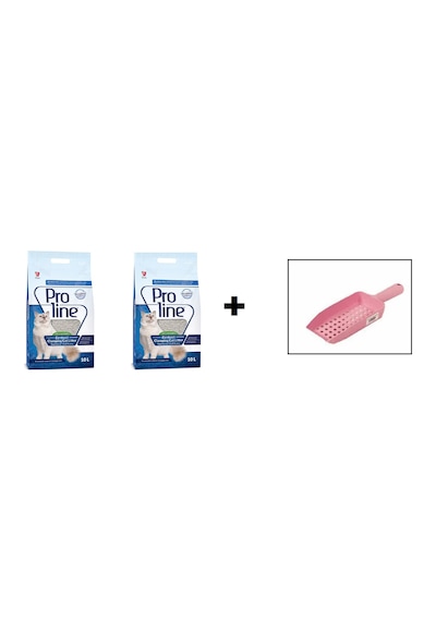 Proline Parfümsüz İnce Taneli Topaklaşan Bentonit Kedi Kumu 2 x 10 L + Kürek Proline Parfümsüz İnce Taneli Topaklaşan Bentonit Kedi Kumu 2 x 10 L + Kürek
