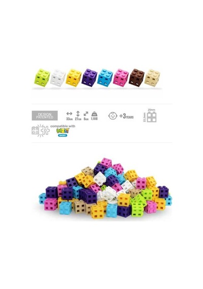 Meli Cube Pink 200 Parça Blok Seti 50812