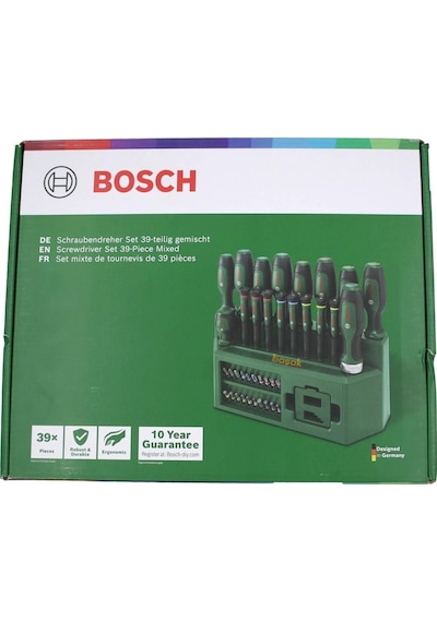 Bosch 39 Parça Standlı Tornavida, Klemens Ve Bits Uç Seti 1600a02z9l