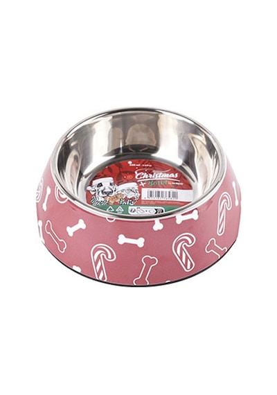 M-pets Christmas Melamin Metal Kedi Ve Köpek Mama Kabı 350 Ml 244-51045.01