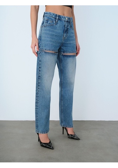LOFT Slim Straight Slim Fit Kadın Pantolon Lf2040334 Q1.v1 Denim
