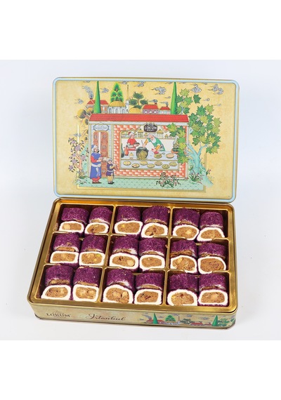 Hürrem Sultan Kadife Mor, Antep Fıstıklı, Fındıklı, Bademli Dolma Lokum 600g