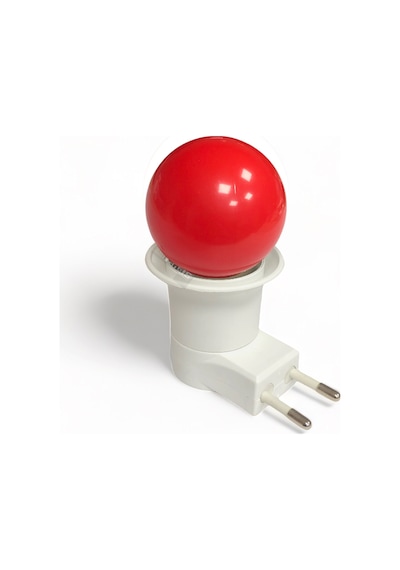 Tek-iş Açma Kapama Anahtarlı Duy Fişli E-27 Anahtarlı + Ampul E-27 1 W Renkli Pst