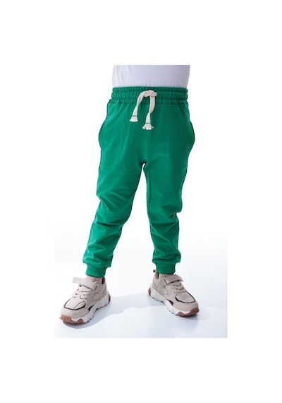 Unisex Çocuk %100 Pamuk Günlük Jogger Eşofman Altı 12 Ay 5 Yaş Yeşil