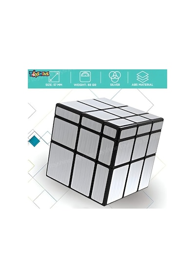 3x3x3 Gümüş Ayna Sihirli Hız Küpü Hızlı Stres Buster Beyin Fırtınası Çocuklar Ve Yetişkinler İçin Bulmaca