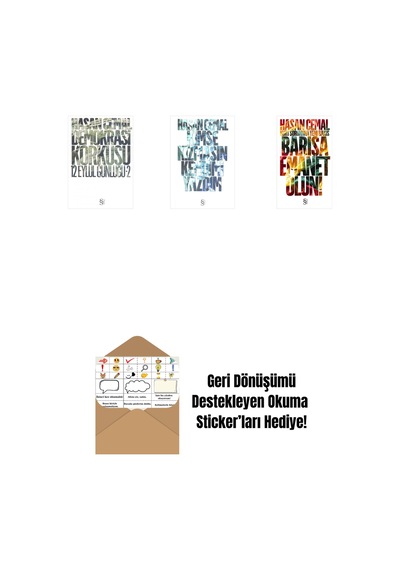 Demokrasi Korkusu + Kimse Kızmasın Kendimi Yazdım + Barışa Emanet Olun + Okuma Sticker'ları
