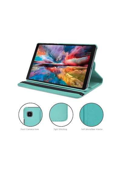 Samsung Uyumlu Galaxy Tab A9 8.7 Inç Tablet Kılıf 360 Dönen Standlı X110