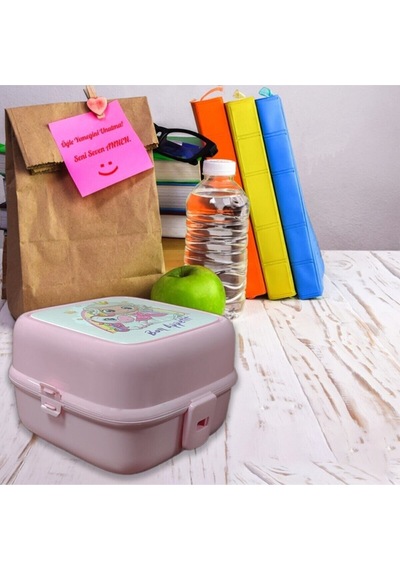 Gondol Plastik Beslenme Kutusu Porky G-400 Pembe