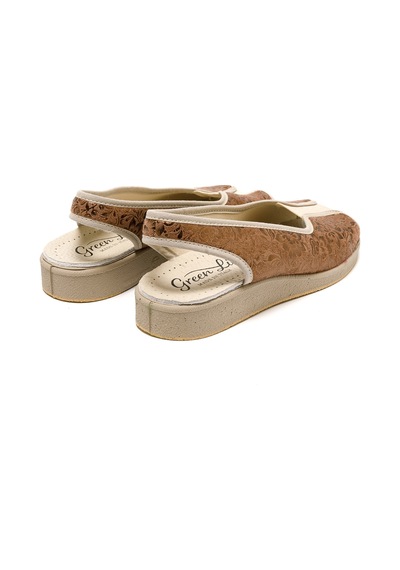 Sandalet Kadın 983 Green Life Stretch Women's Footwear Brown Brown Kahverengi