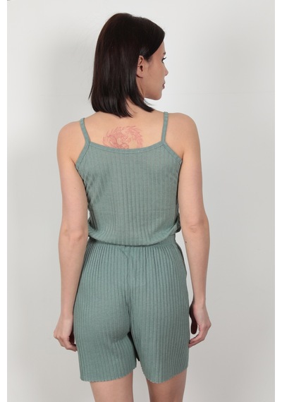 Giysa Çağla İp Askılı Şortlu Kaşkorse Kadın Pijama Takımı Pamuk Karışımlı Kumaş - 6015 Çağla Giysa Çağla İp Askılı Şortlu Kaşkorse Kadın Pijama Takımı Pamuk Karışımlı Kumaş - 6015 Çağla
