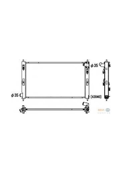 KNECHT CR2003000S Su Radyatörü (545×890) Doblò 1.3 (Eno:8Mk376900204)